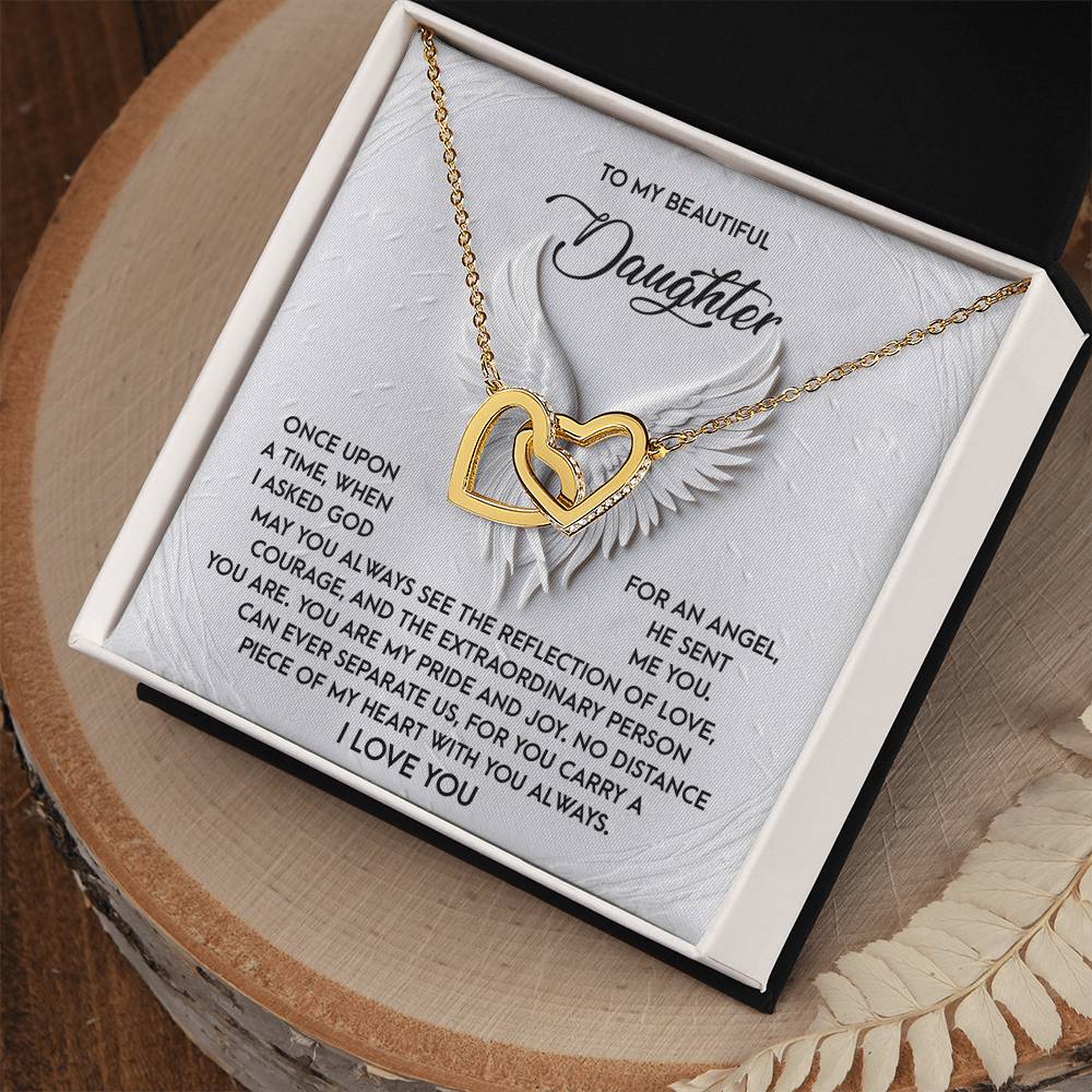 Daughter - An Angel - Interlocking Hearts