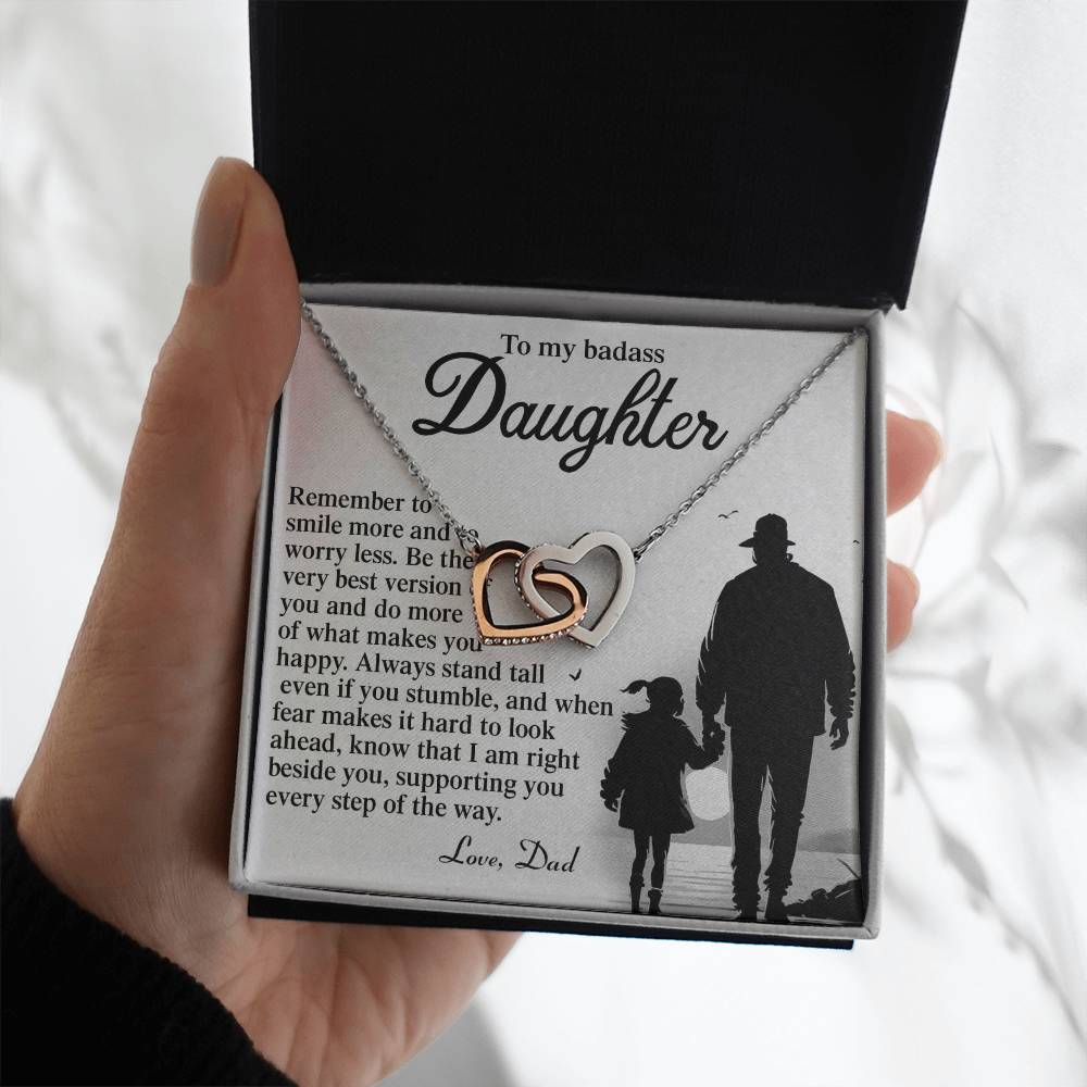 Daughter - Smile More - Interlocking Hearts