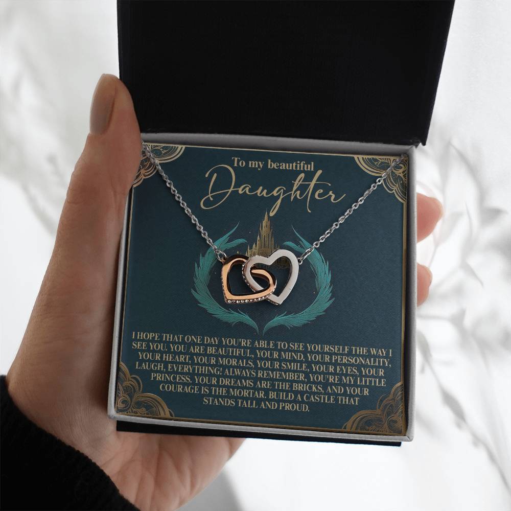 Daughter - Little Princess - Interlocking Hearts