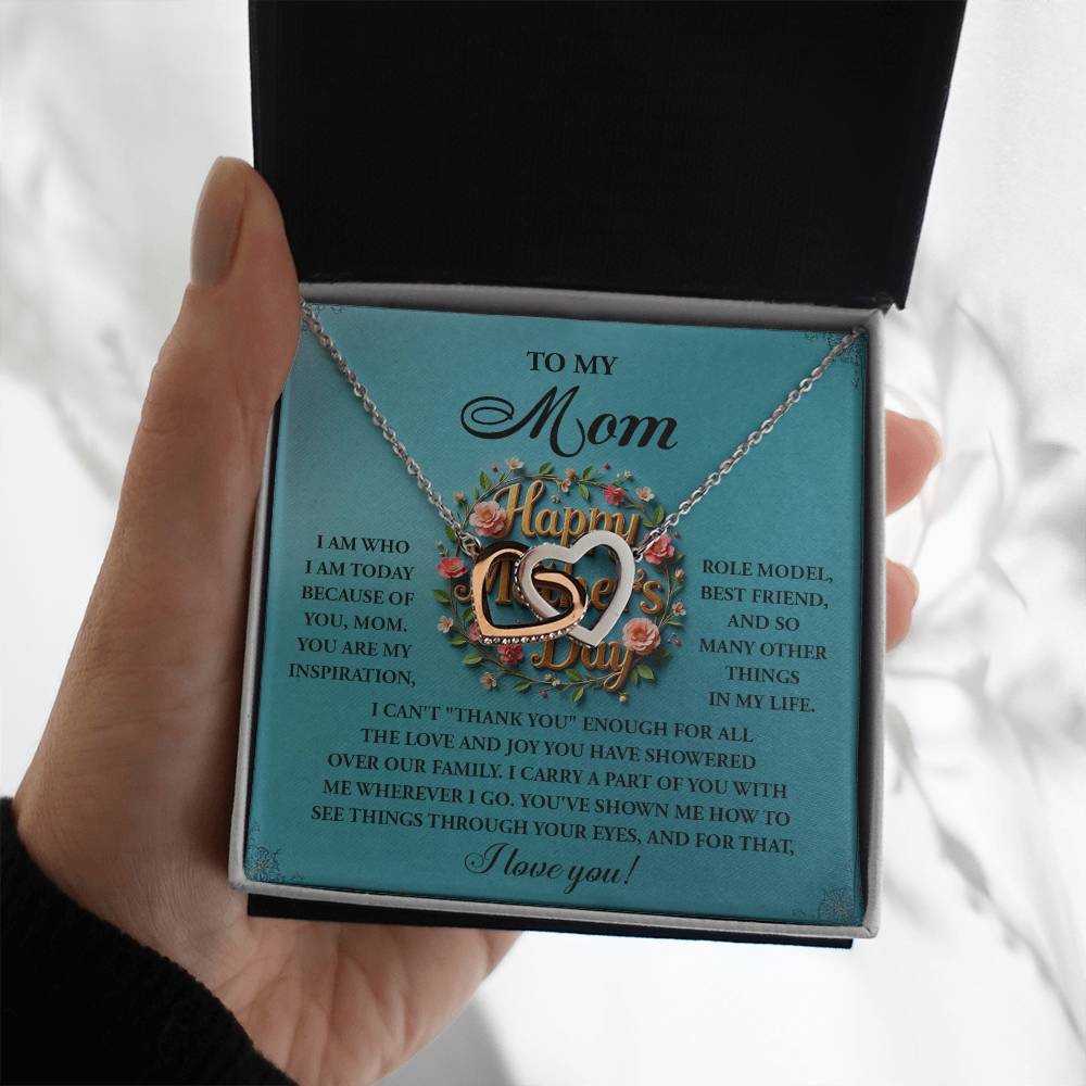 Mom - Our Family - Interlocking Hearts