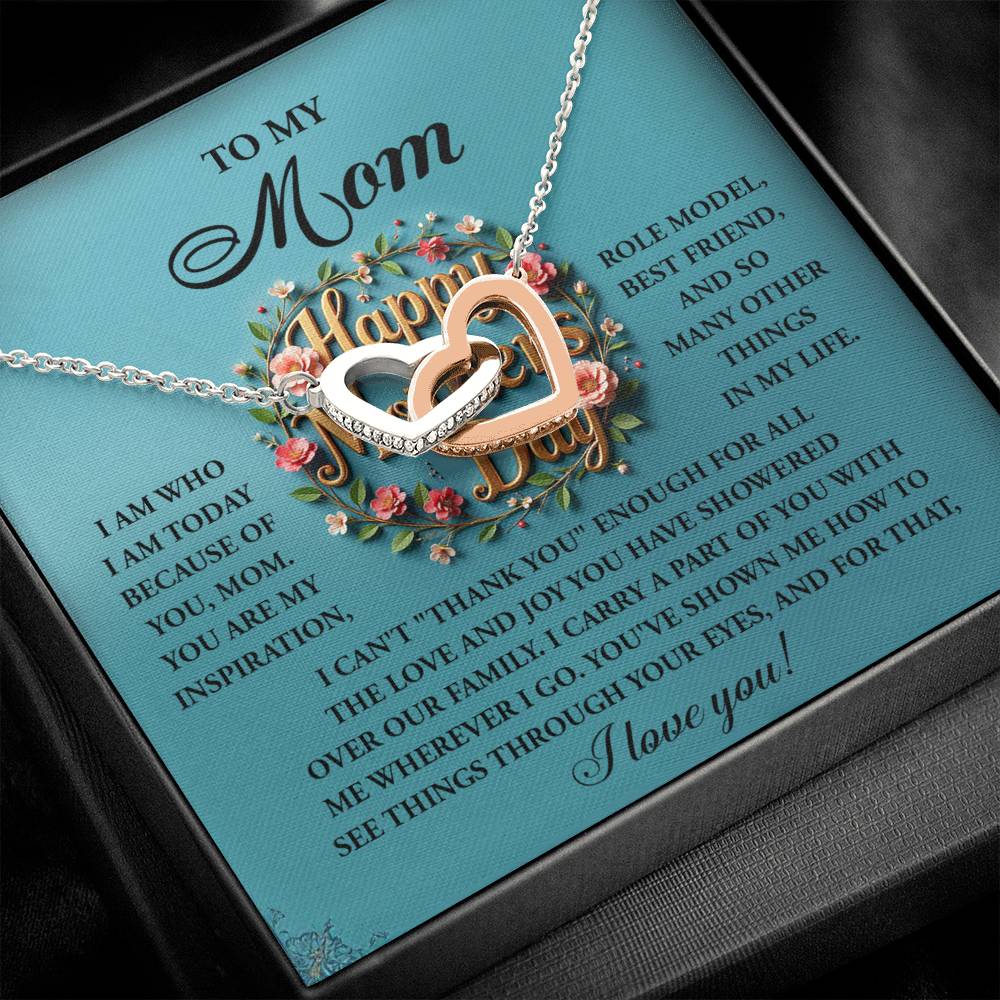 Mom - Our Family - Interlocking Hearts