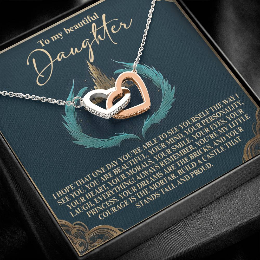 Daughter - Little Princess - Interlocking Hearts
