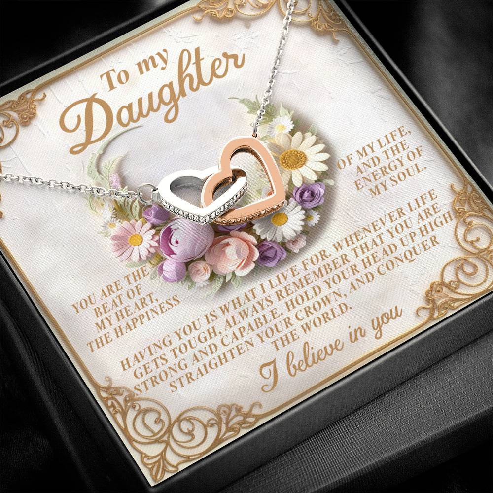 Daughter - Heart Happiness - Interlocking Hearts