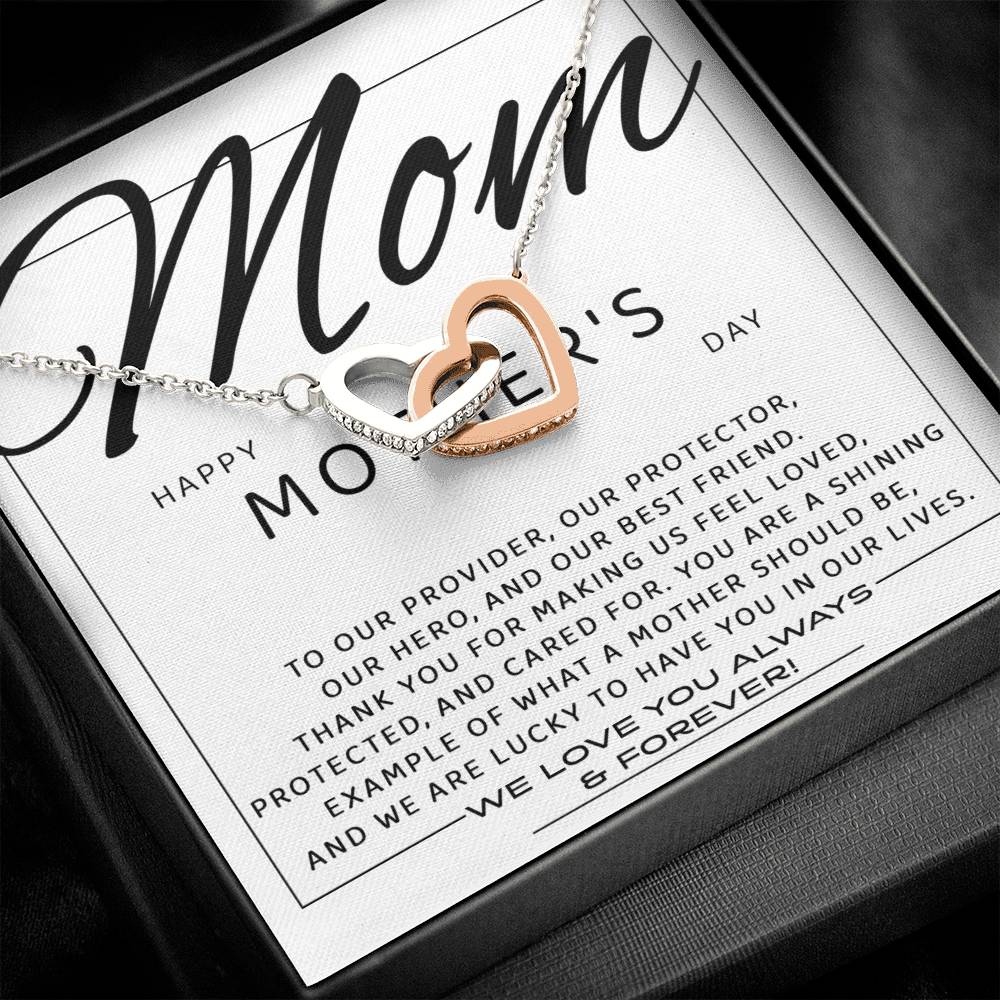 Mom - Our Best Friend - Interlocking Hearts