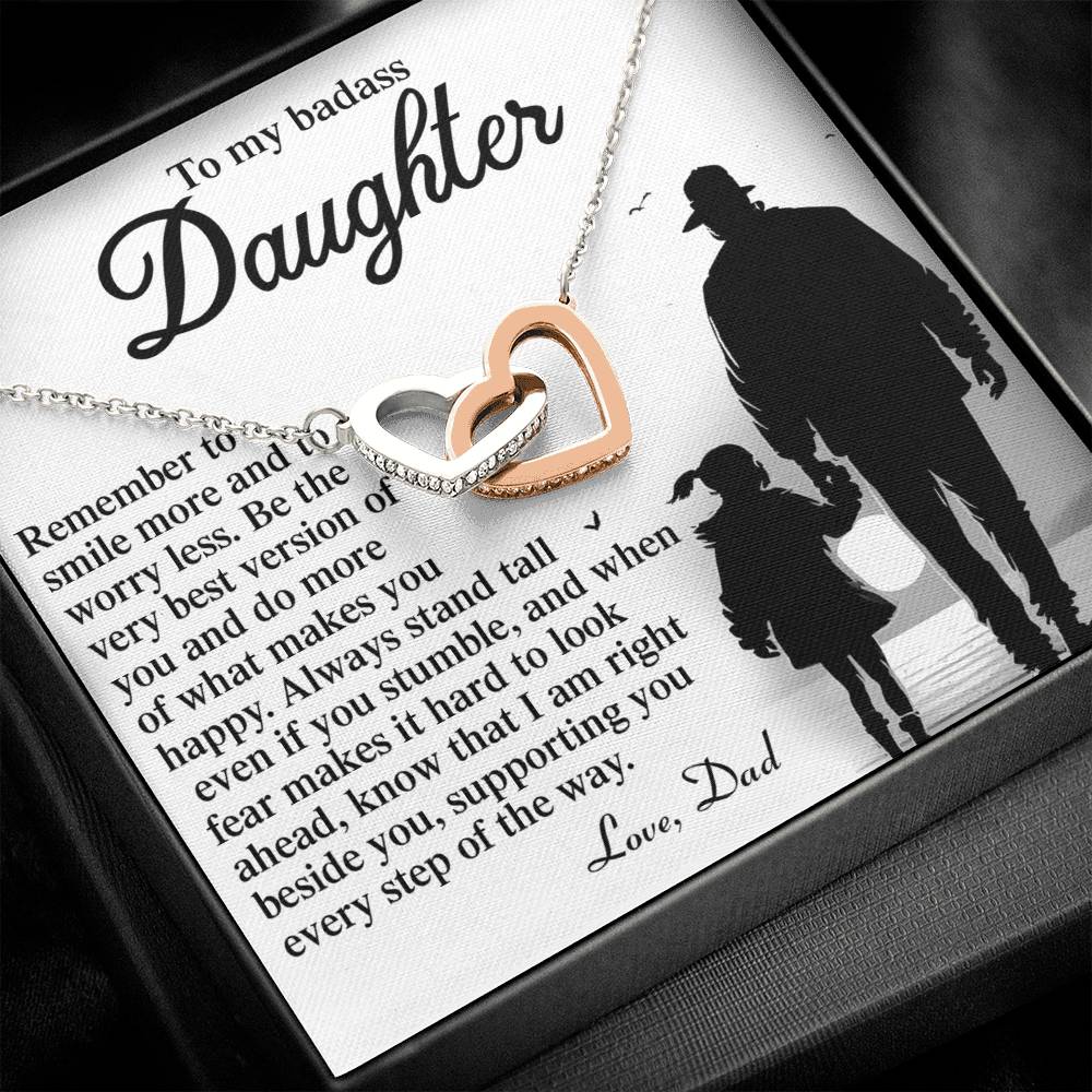 Daughter - Smile More - Interlocking Hearts