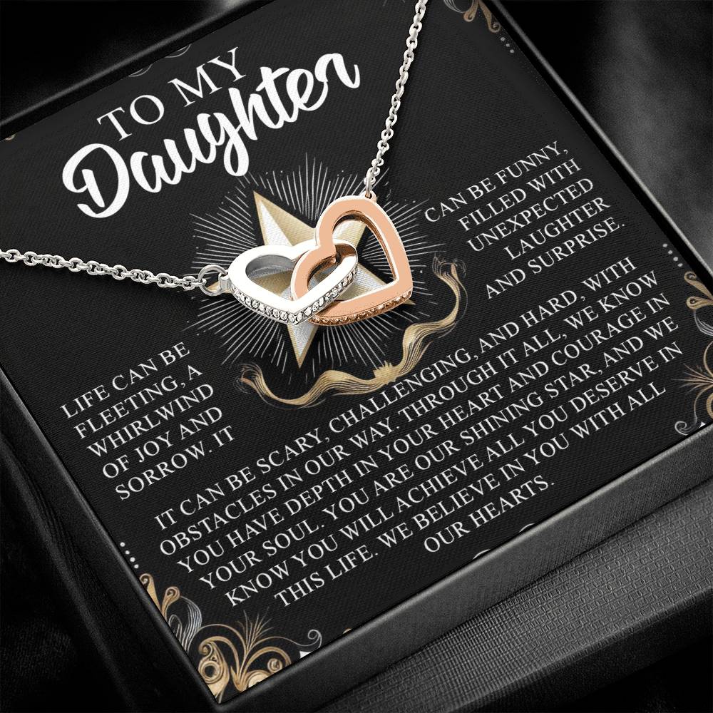 Daughter - Shining Star - Interlocking Hearts