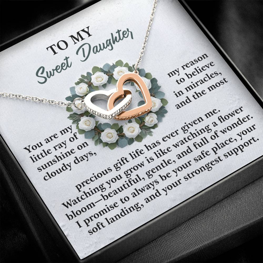 Daughter - Strongest Support - Interlocking Hearts