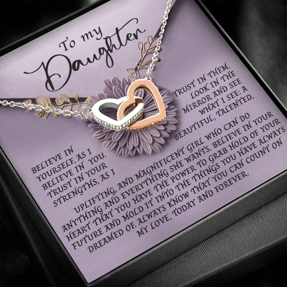 Daughter - Magnificent Girl - Interlocking Hearts