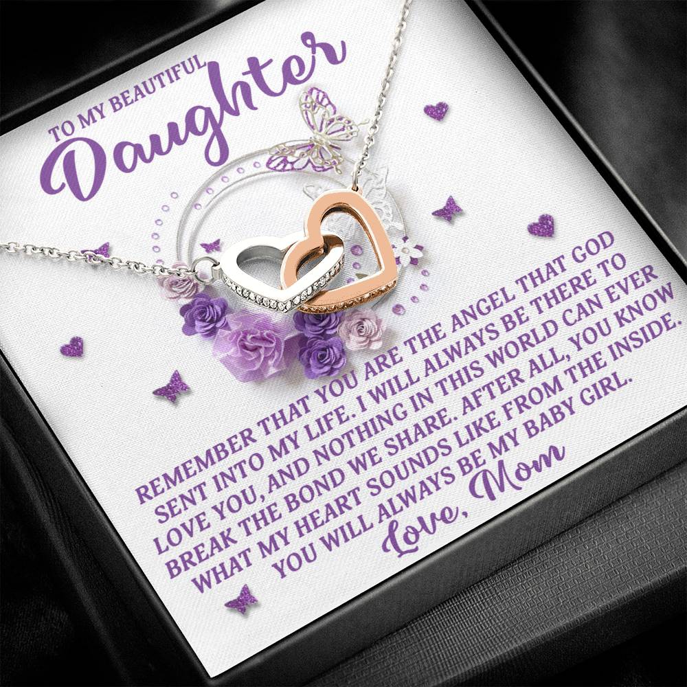 Daughter - Angel Heart - Interlocking Hearts