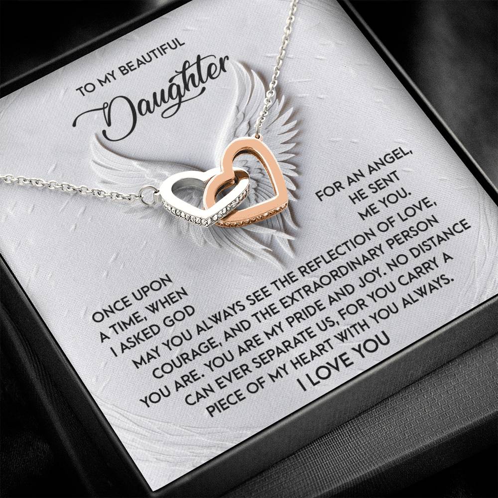 Daughter - An Angel - Interlocking Hearts
