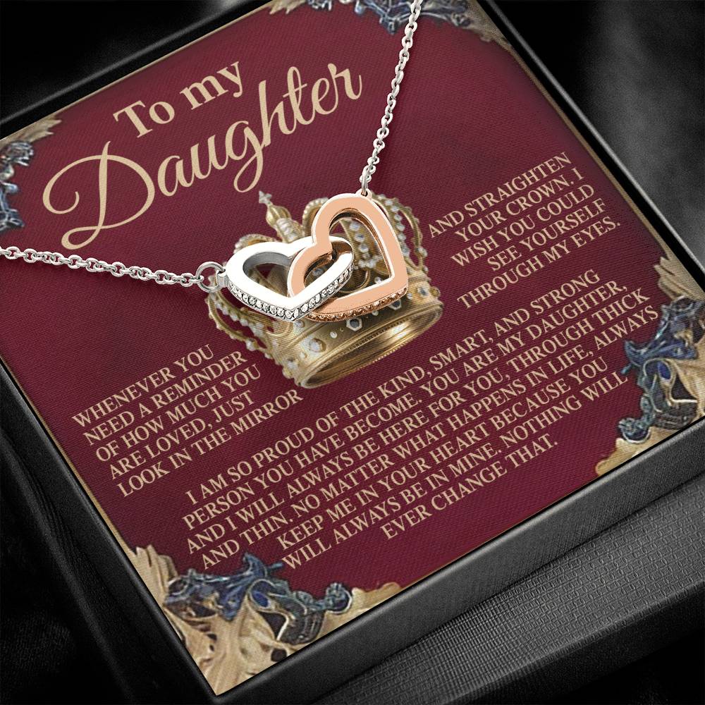 Daughter - Straighten Crown - Interlocking Hearts