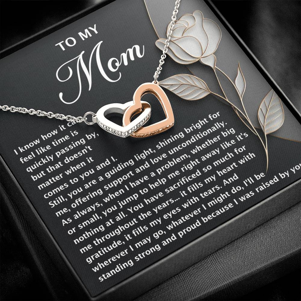 Mom - Guiding Light - Interlocking Hearts