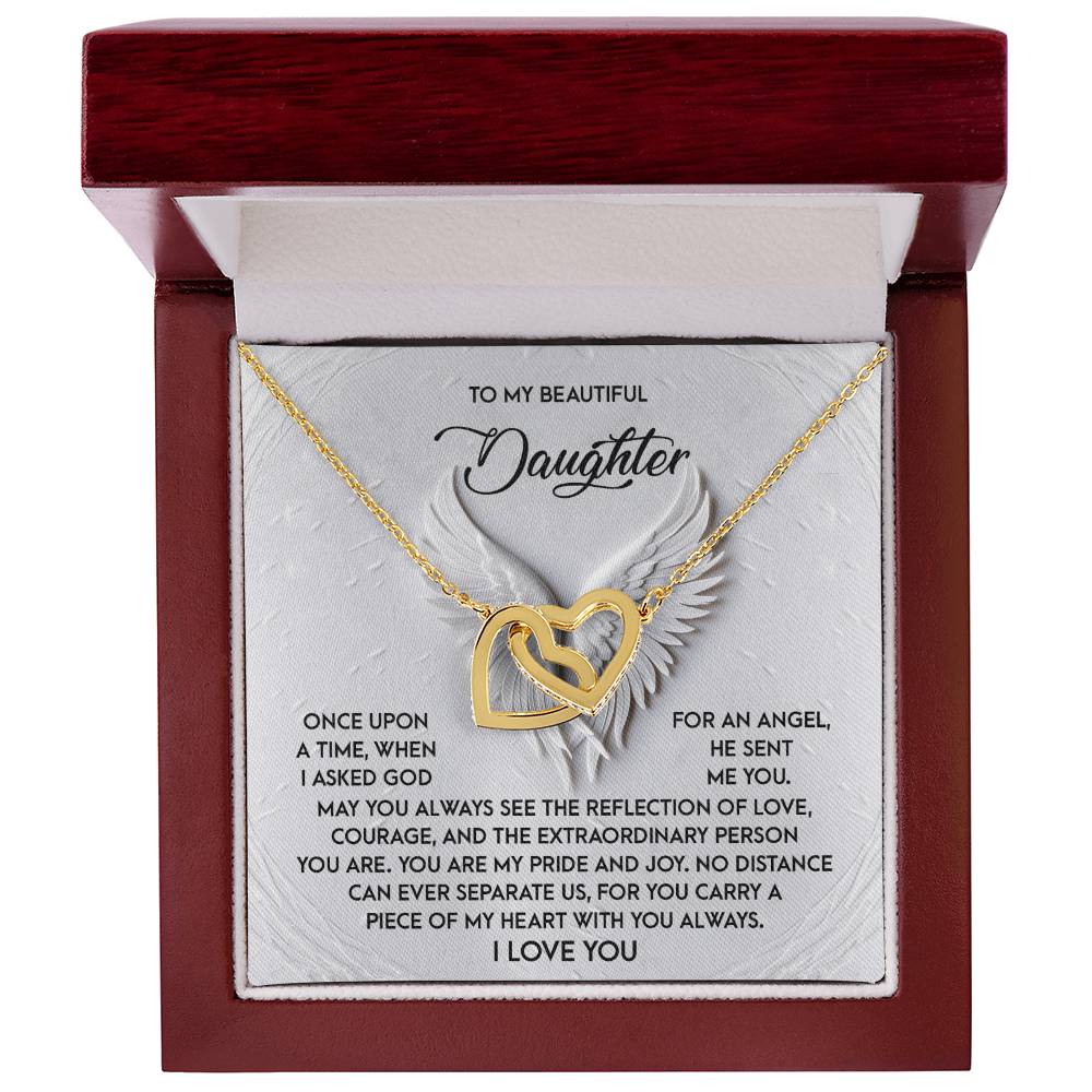 Daughter - An Angel - Interlocking Hearts