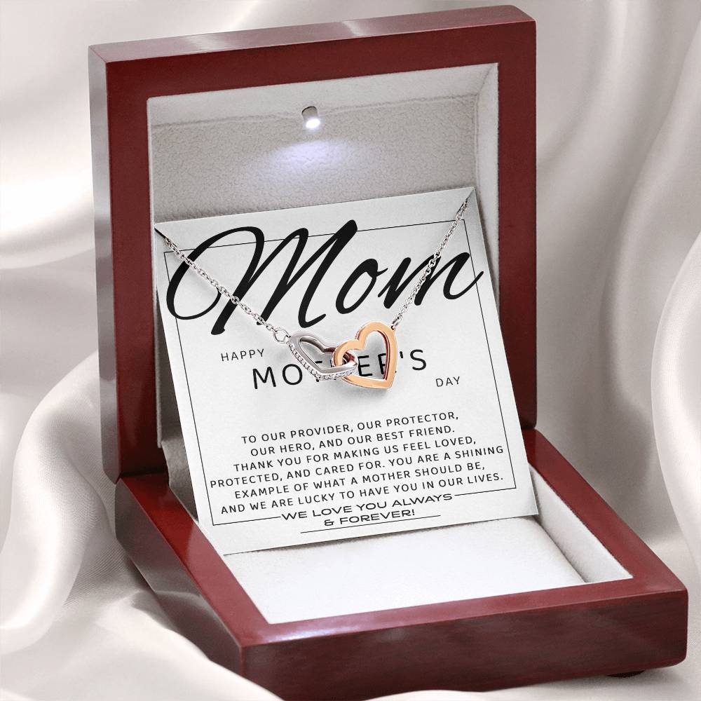 Mom - Our Best Friend - Interlocking Hearts