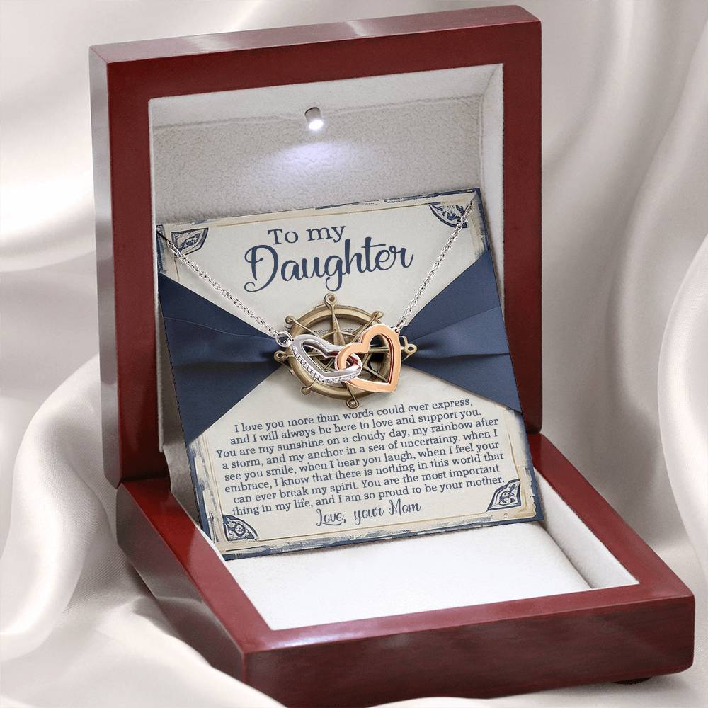 Daughter - Sunshine Anchor - Interlocking Hearts