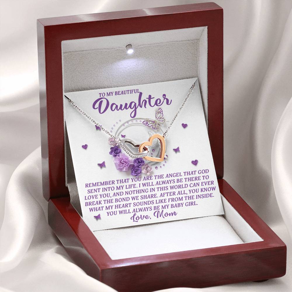 Daughter - Angel Heart - Interlocking Hearts