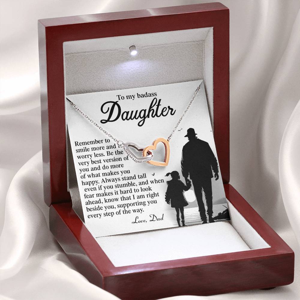 Daughter - Smile More - Interlocking Hearts