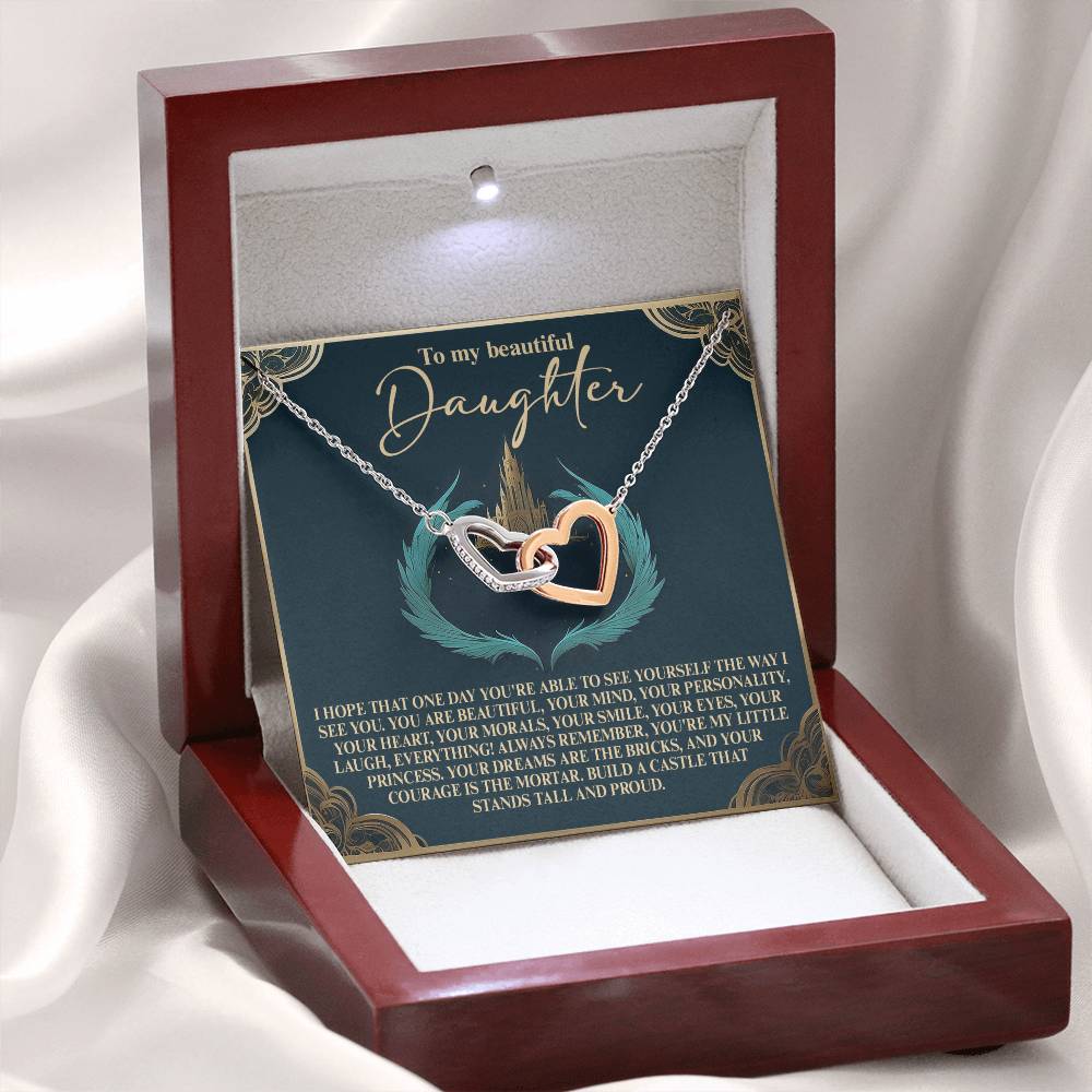 Daughter - Little Princess - Interlocking Hearts