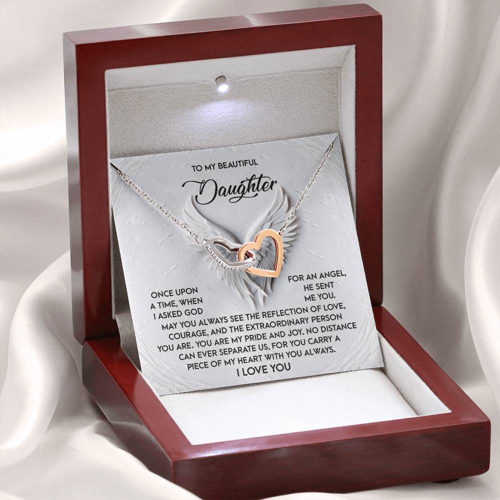 Daughter - An Angel - Interlocking Hearts