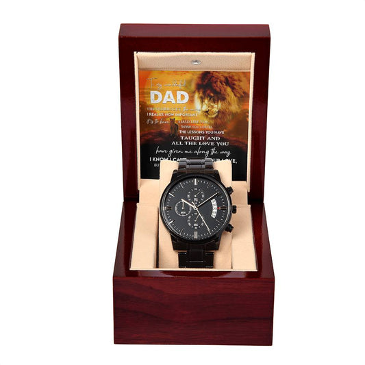 Papá - Devuelve tu amor - Reloj cronógrafo de metal