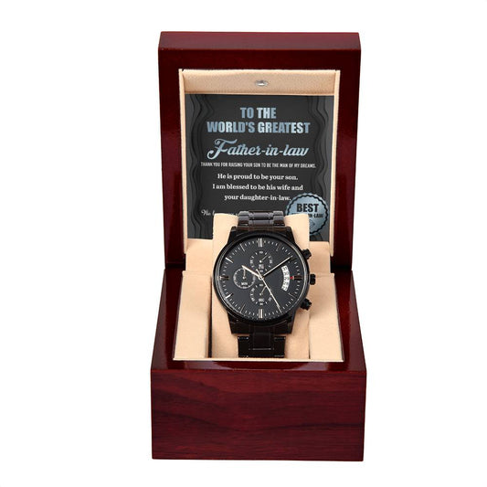 Suegro - Orgulloso de serlo - Reloj cronógrafo de metal
