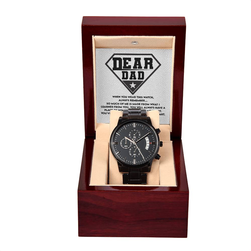 Papá - Ha sido mi héroe - Reloj cronógrafo de metal