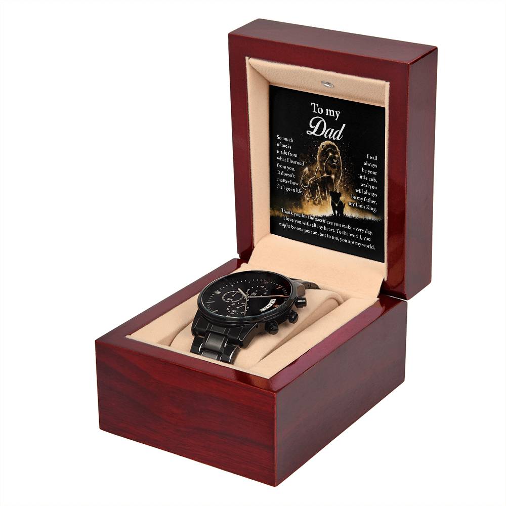 Papá - Mi Rey León - Reloj cronógrafo de metal