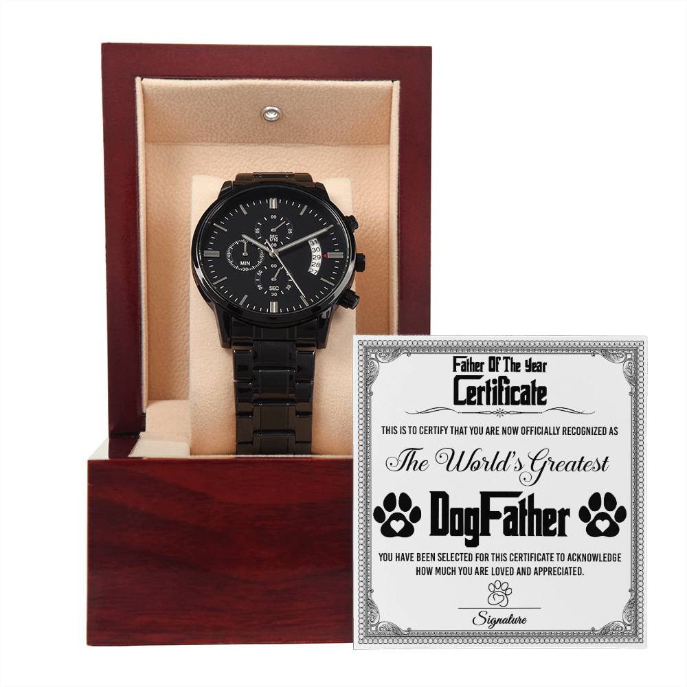 DogFather - The Year Certificate - Metal Chronograph Watch
