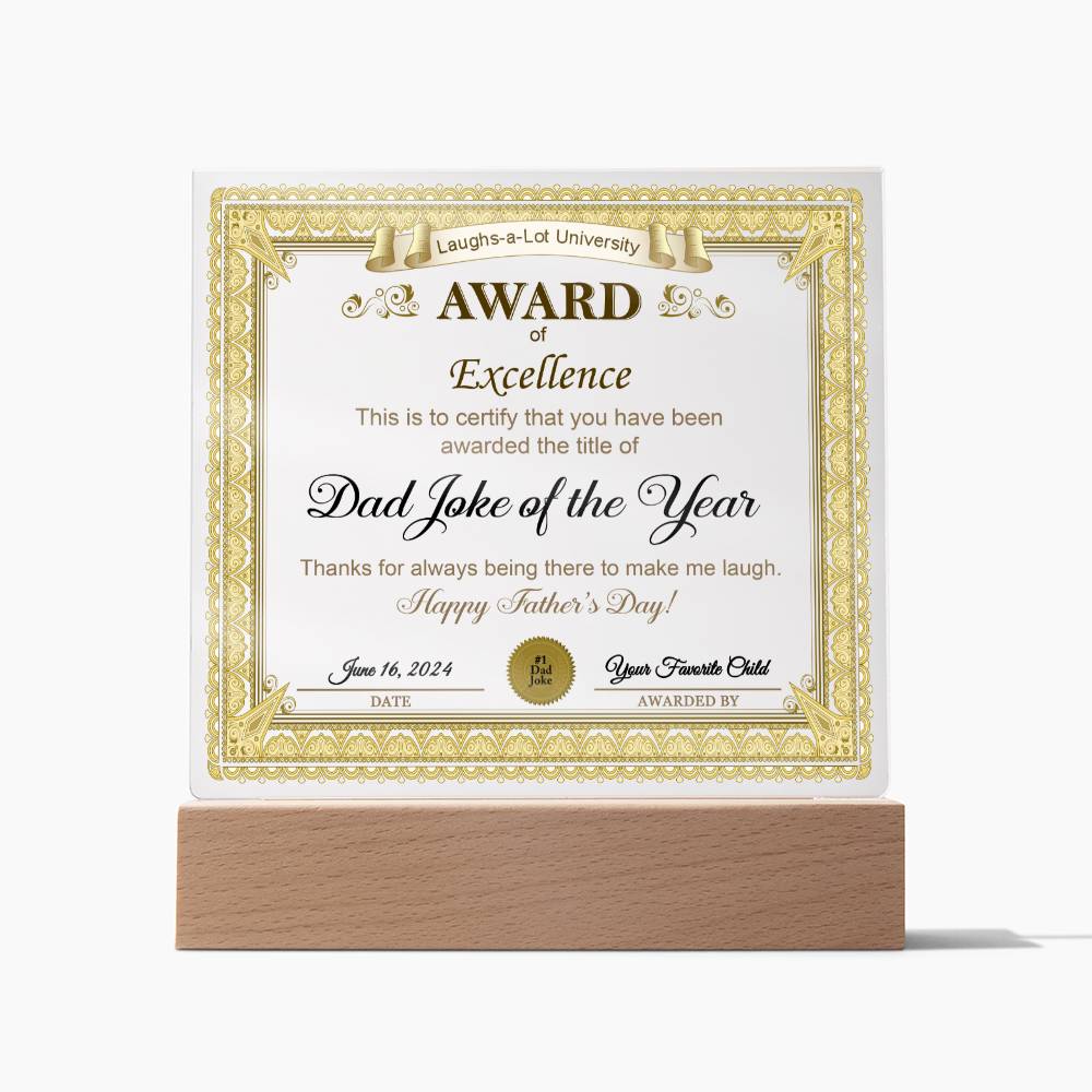 Papá - Premio a la Excelencia - Acrílico