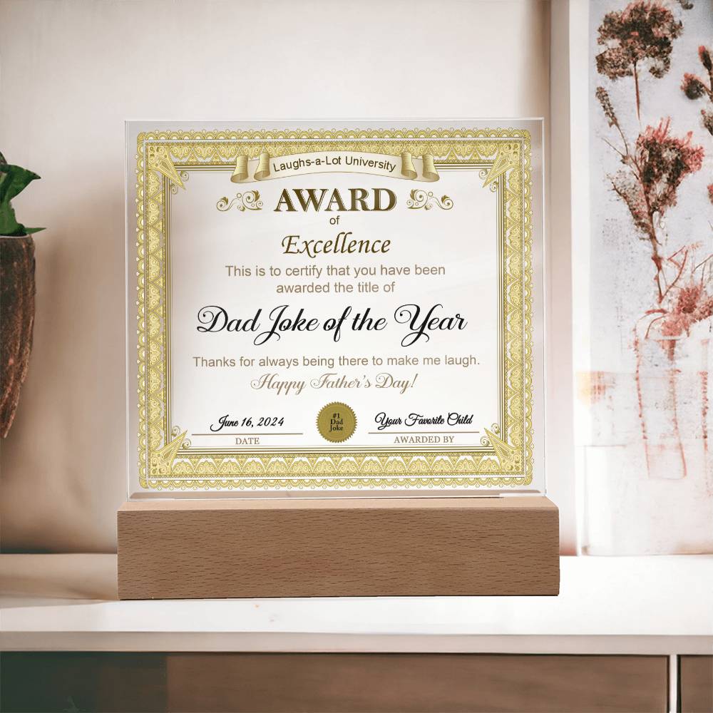 Papá - Premio a la Excelencia - Acrílico