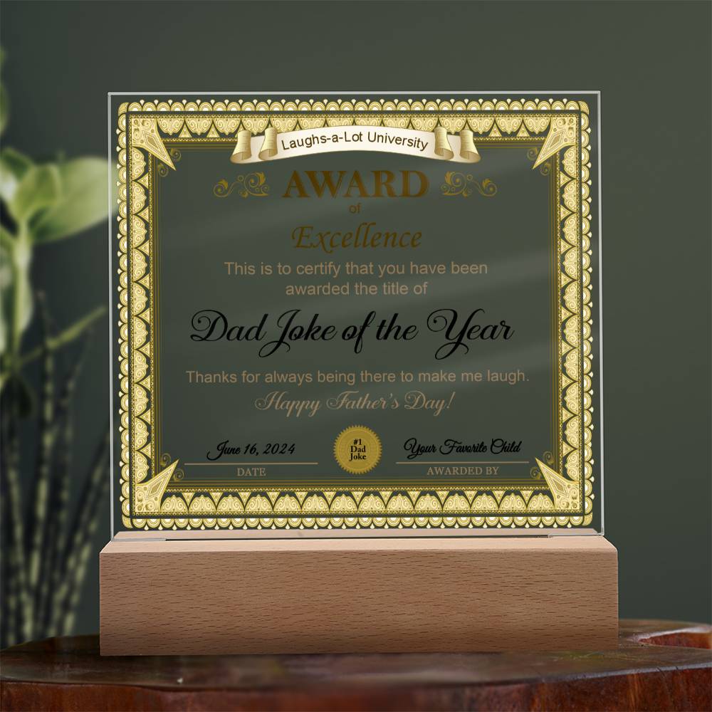 Papá - Premio a la Excelencia - Acrílico