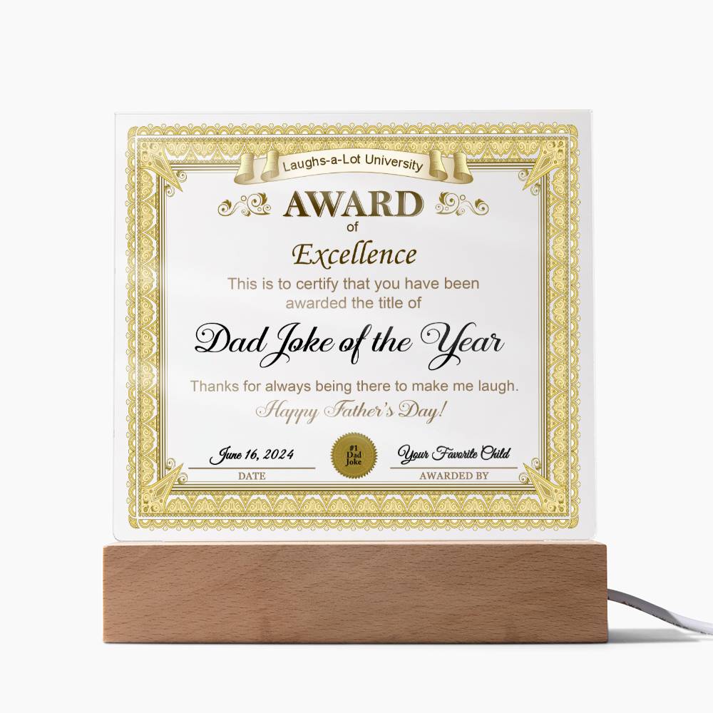 Papá - Premio a la Excelencia - Acrílico