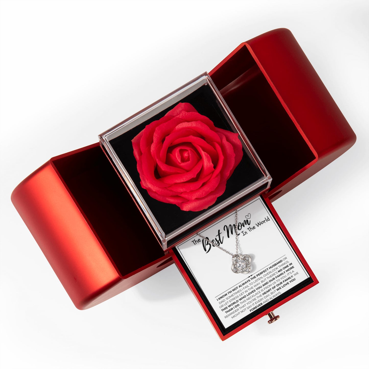 Mom - Forever Rose - Apple Box - Love Knot