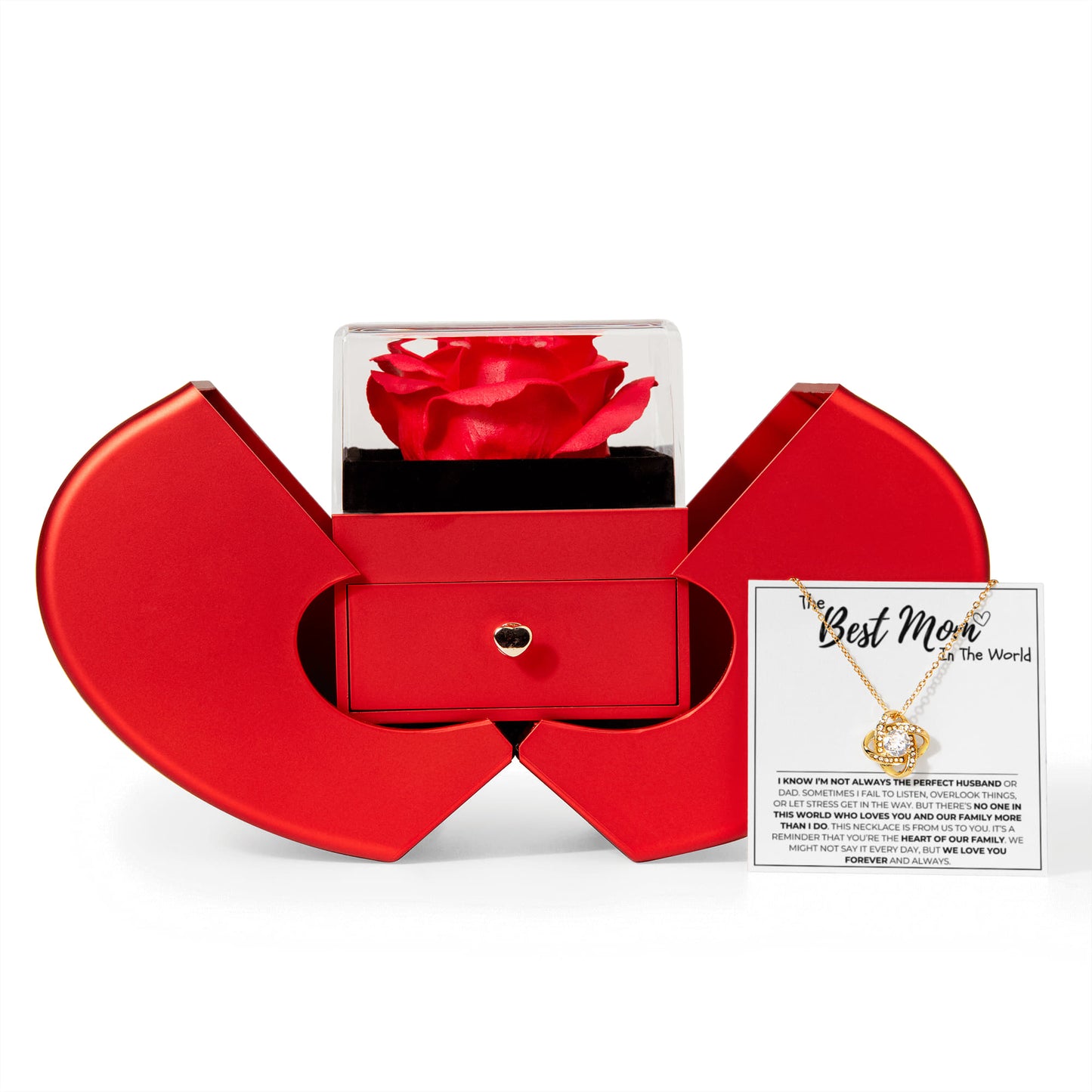 Mom - Forever Rose - Apple Box - Love Knot