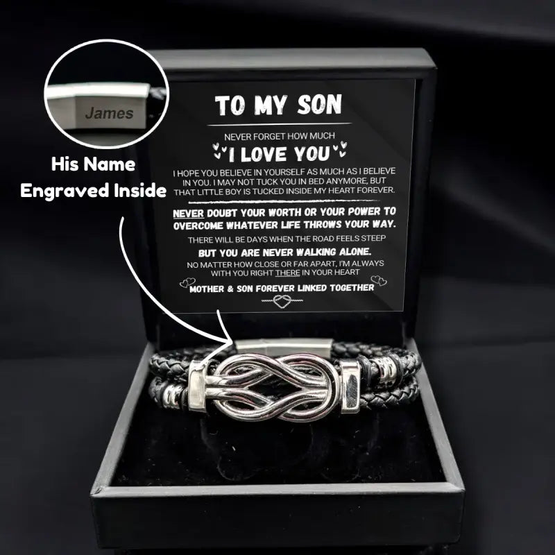 To My Son - Forever Linked - Bracelet