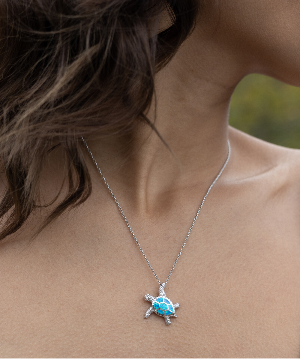 Hija - Un regalo - Collar de tortuga de ópalo
