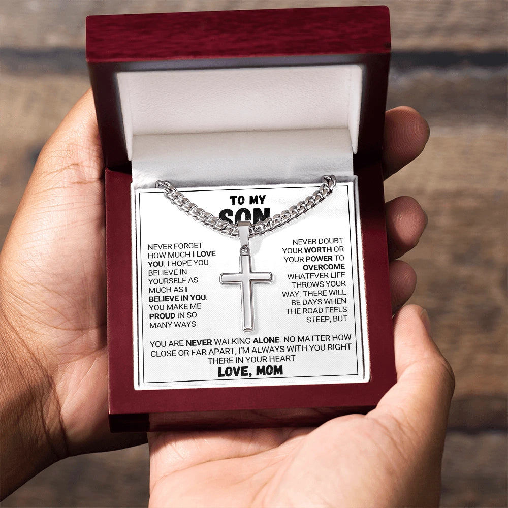 To My Son - Forever Love - Cross Necklace