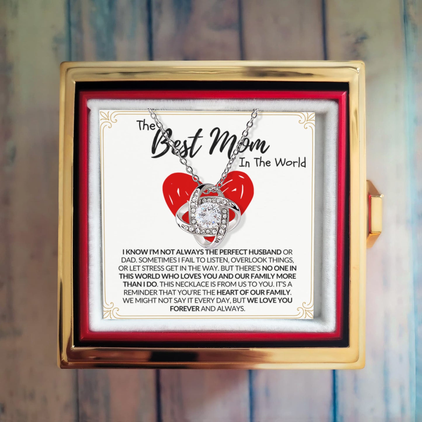 Mom - Forever Rose - Love Knot