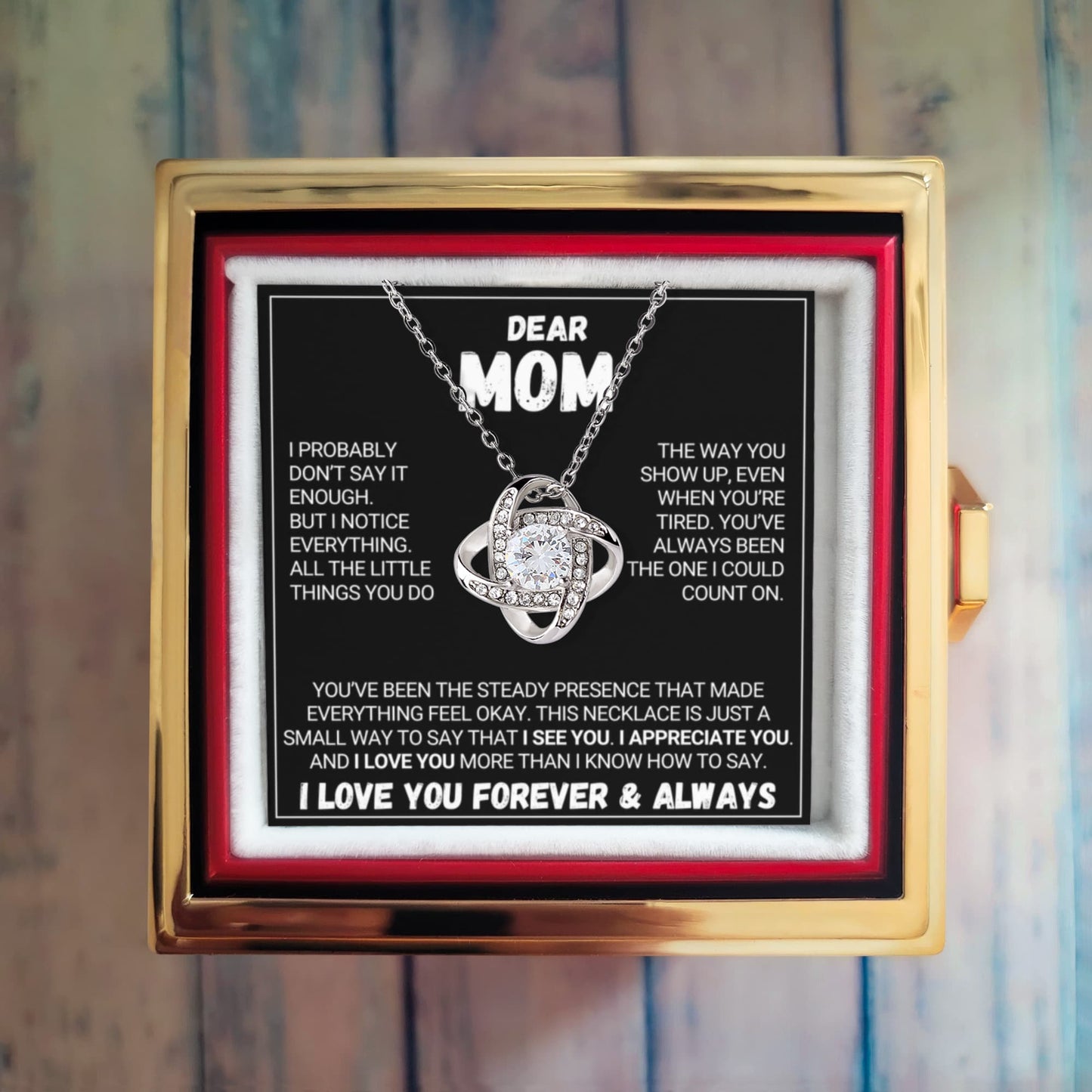 Mom - Forever Rose - Love Knot