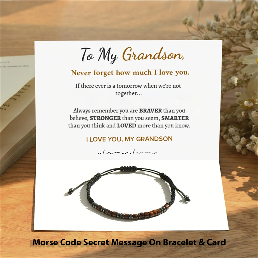 Pulsera de código Morse - Para mi nieto - Te amo