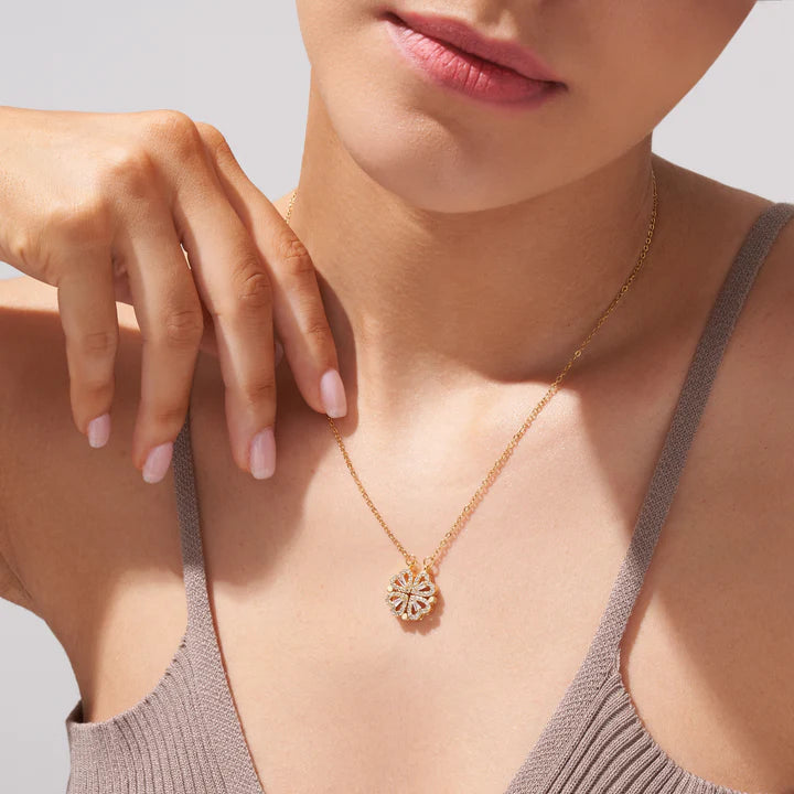 Lucky Clover Hearts Necklace