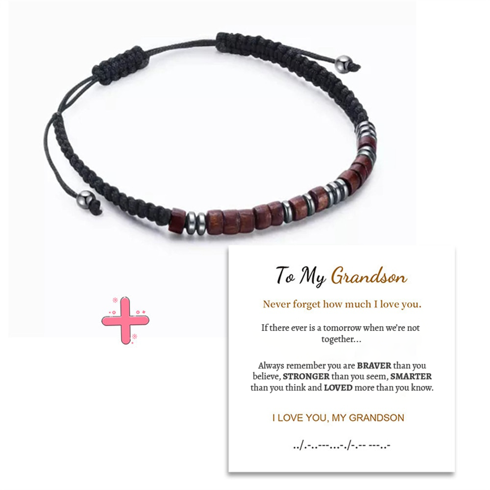 Pulsera de código Morse - Para mi nieto - Te amo