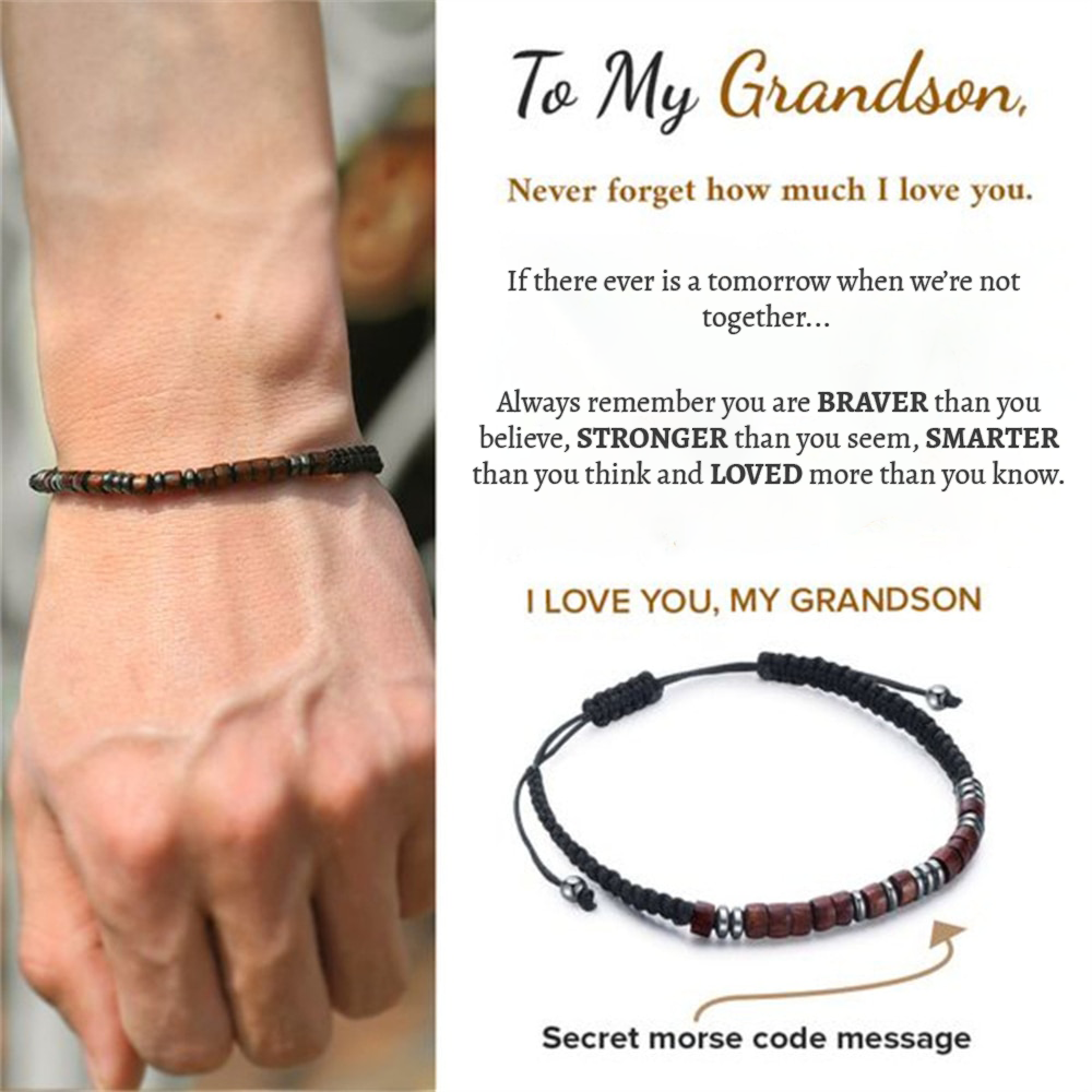 Pulsera de código Morse - Para mi nieto - Te amo