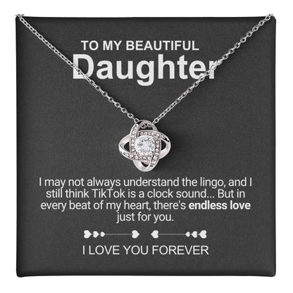 My Beautiful Daughter - Necklace With Message