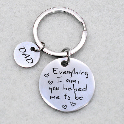 'Everything I Am' Keychain - Circle Charm