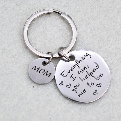 'Everything I Am' Keychain - Circle Charm