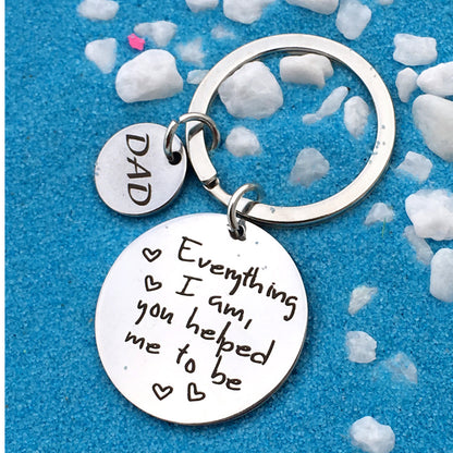 'Everything I Am' Keychain - Circle Charm