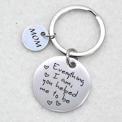 'Everything I Am' Keychain - Circle Charm