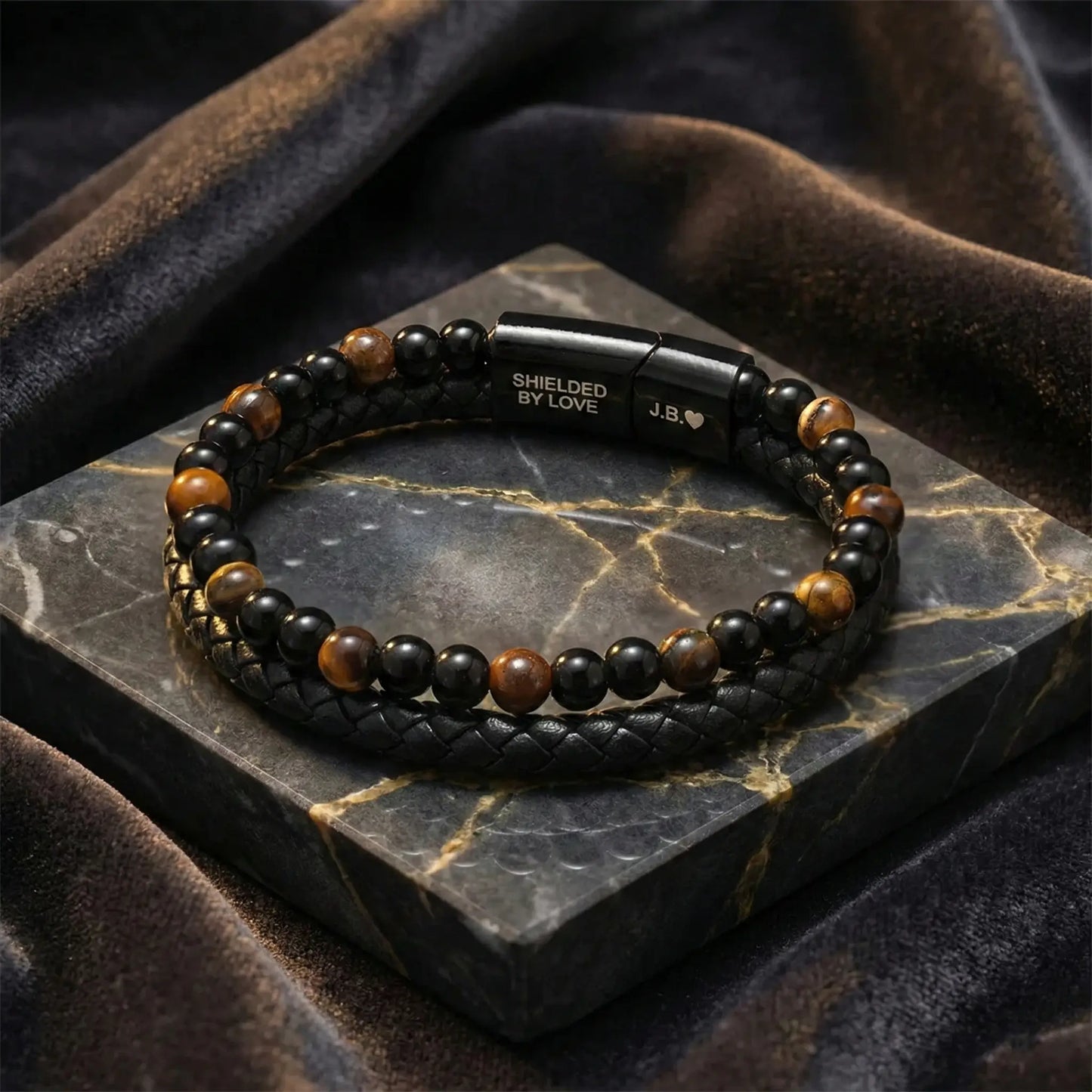 To My Son - The Guardian - Tiger's Eye Bracelet