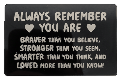 Engraved Keepsake Wallet Card